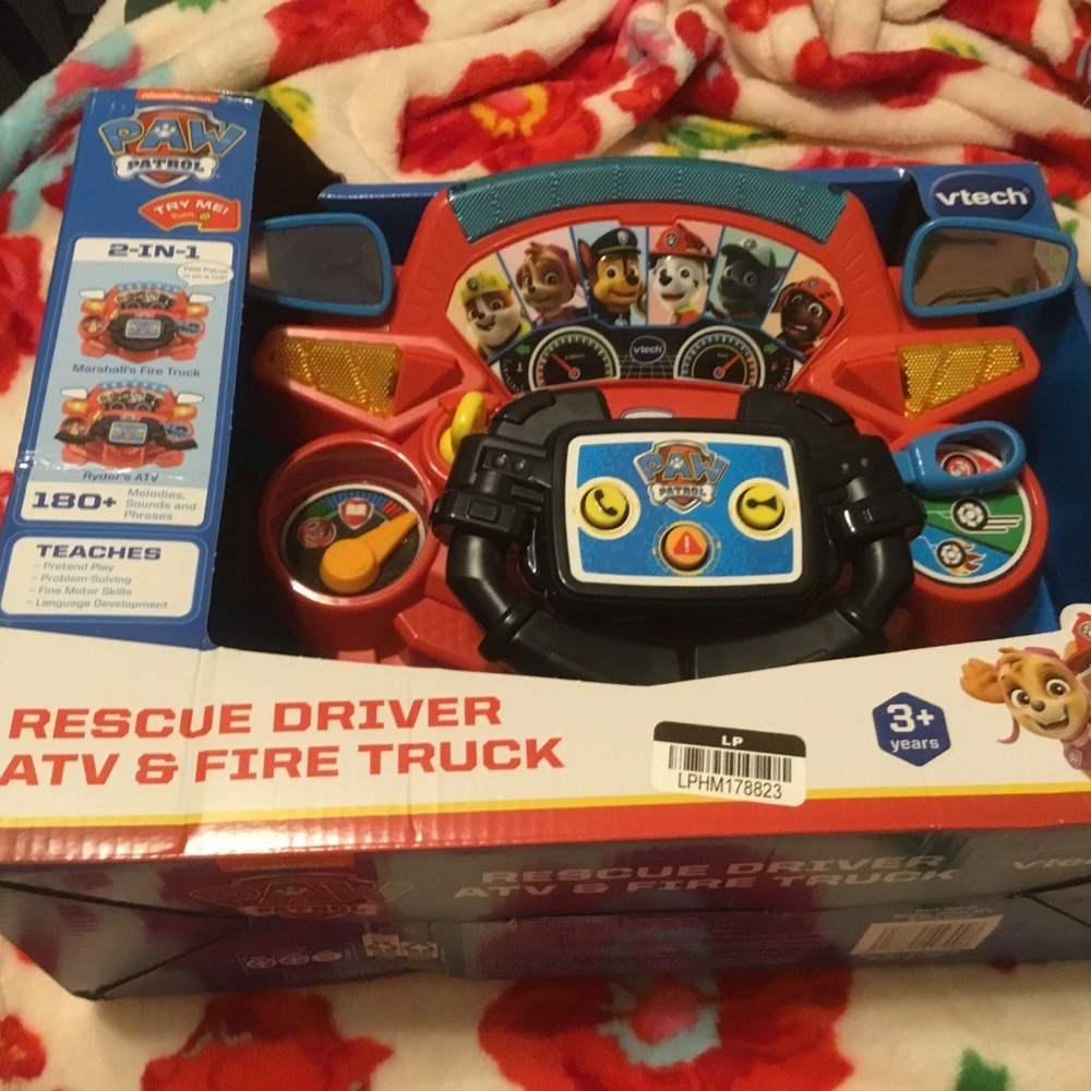 PAW Patrol Rescue Driver ATV & Fire Truck Red new